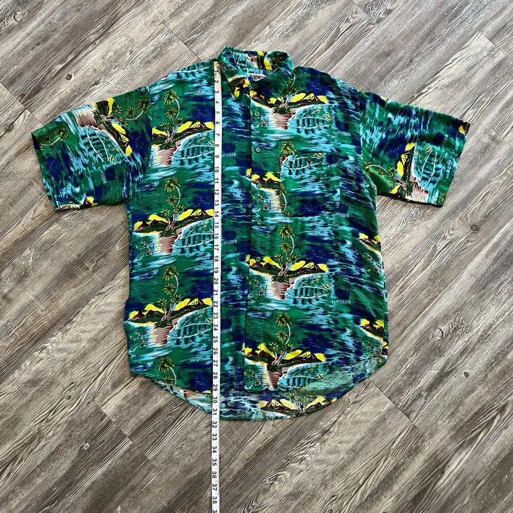 Vintage 80's United Hawaiian Rayon Shirt Korea M - Picture 6 of 6